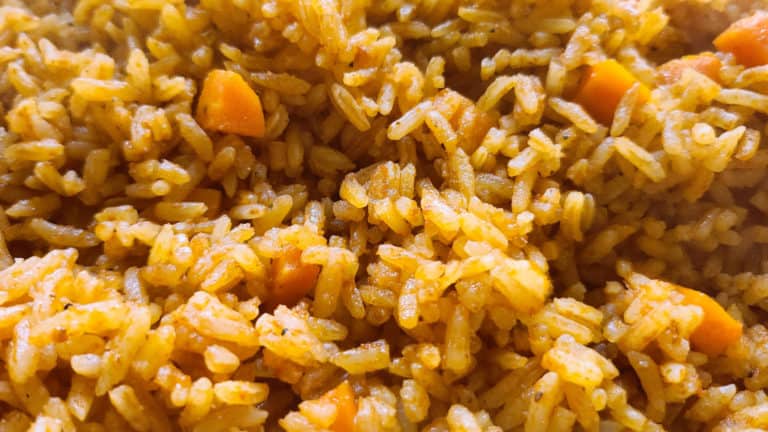Close-up of Restaurant-Style Mexican Rice